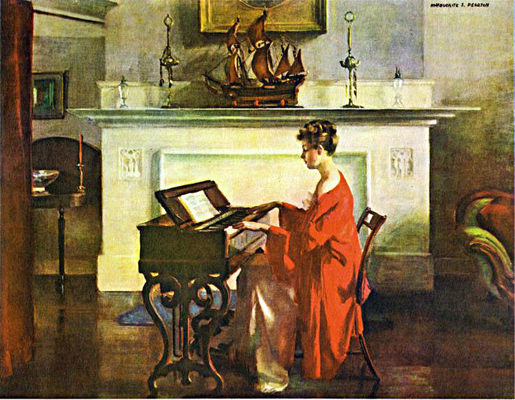 Marguerite S. Pearson at the melodian