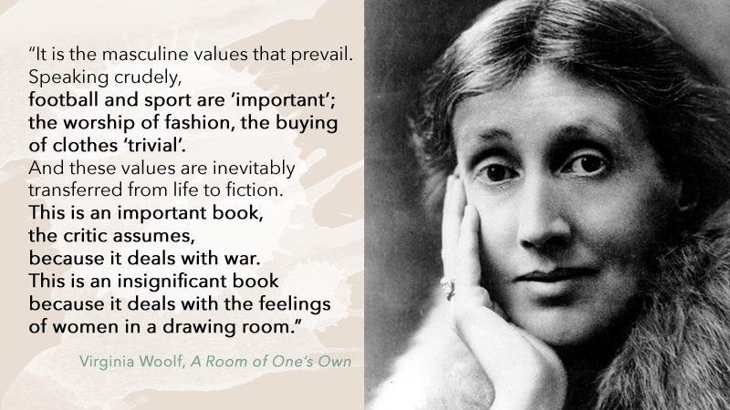 Virginia Woolf values